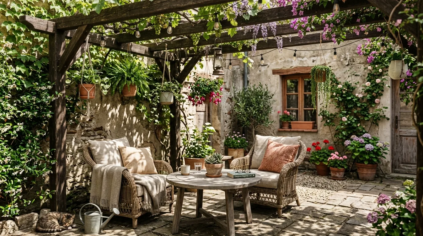 Courtyard With Focal Planter